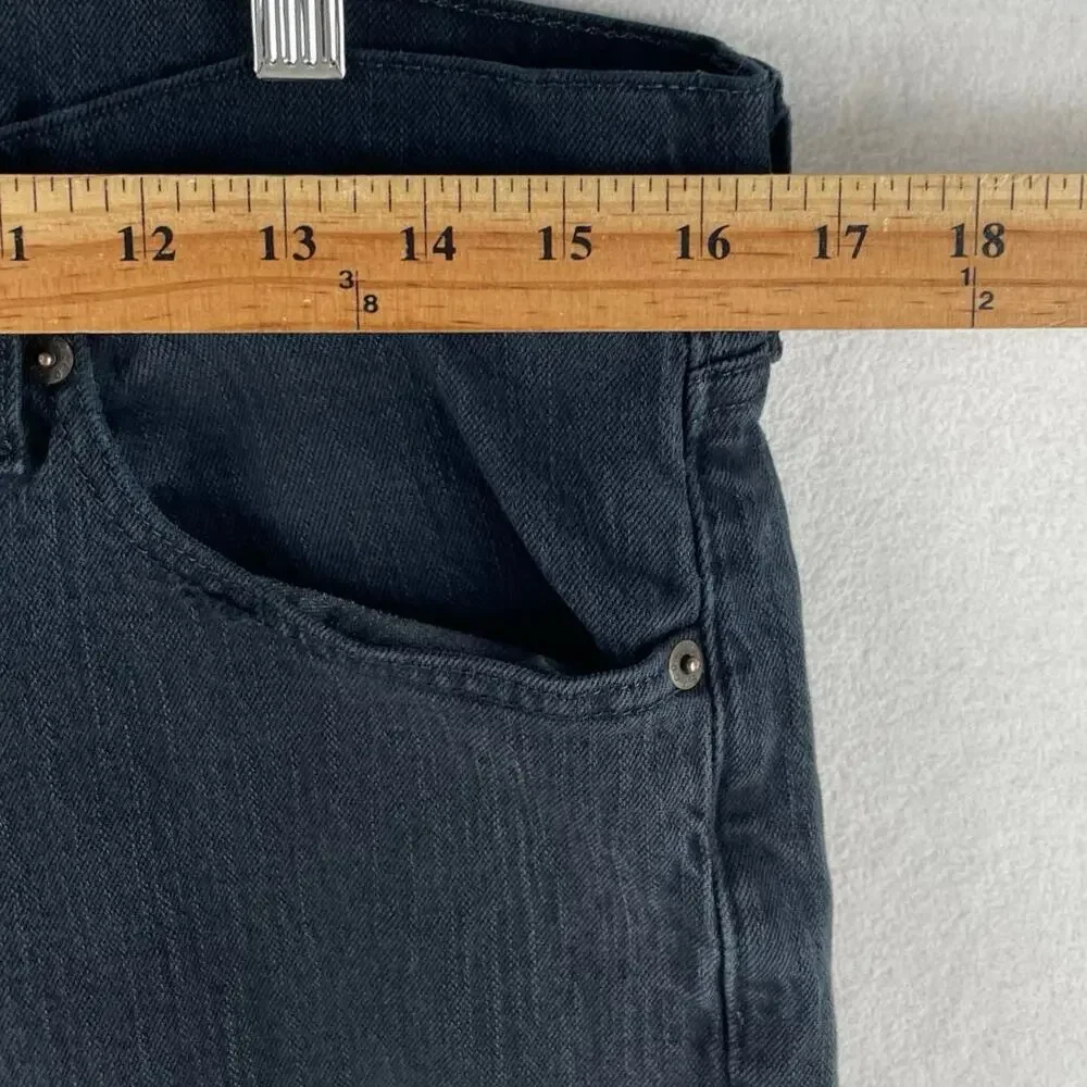 Levi's 511 Mens Slim Fit Jeans W34 L34 Black Faded Stretch Denim Zip Fly